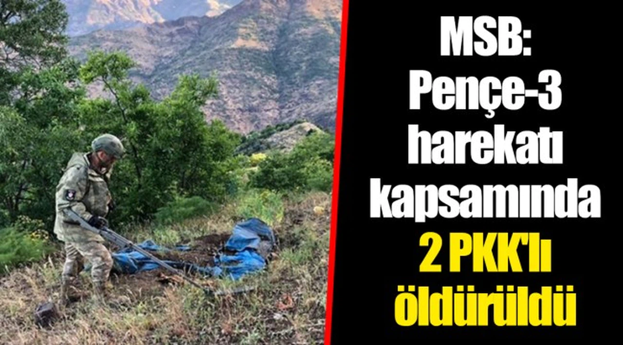 MSB: Pençe-3 harekatı kapsamında 2 PKK'lı öldürüldü