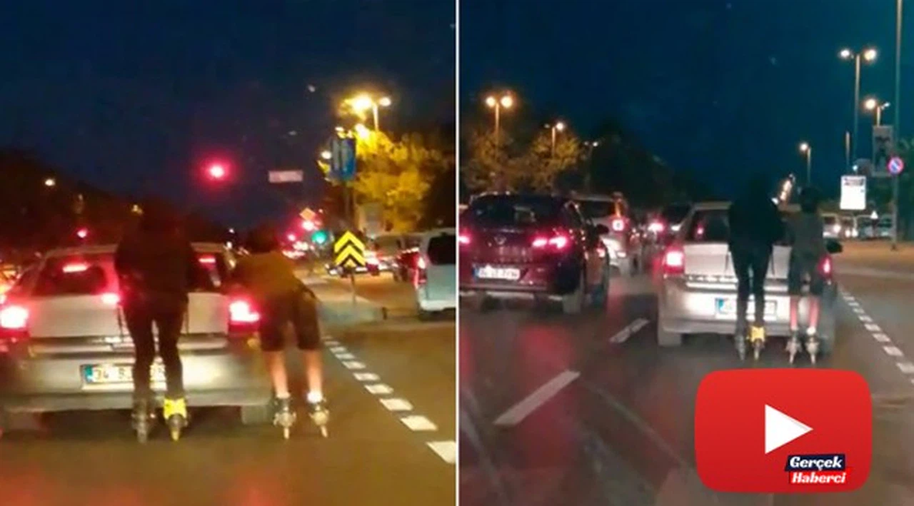 Patenli gençlerin tehlikeli yolculuğu kamerada