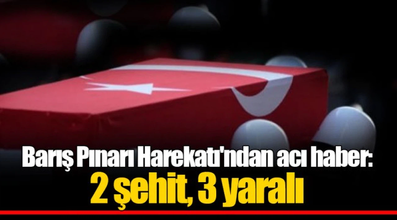 Barış Pınarı Harekatı'ndan acı haber: 2 şehit, 3 yaralı