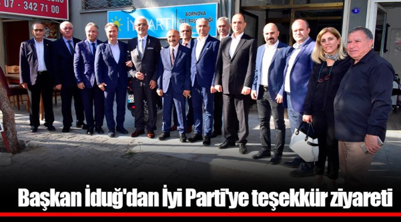 Başkan İduğ'dan İyi Parti'ye teşekkür ziyareti