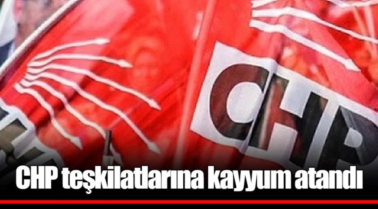 CHP teşkilatlarına kayyum atandı