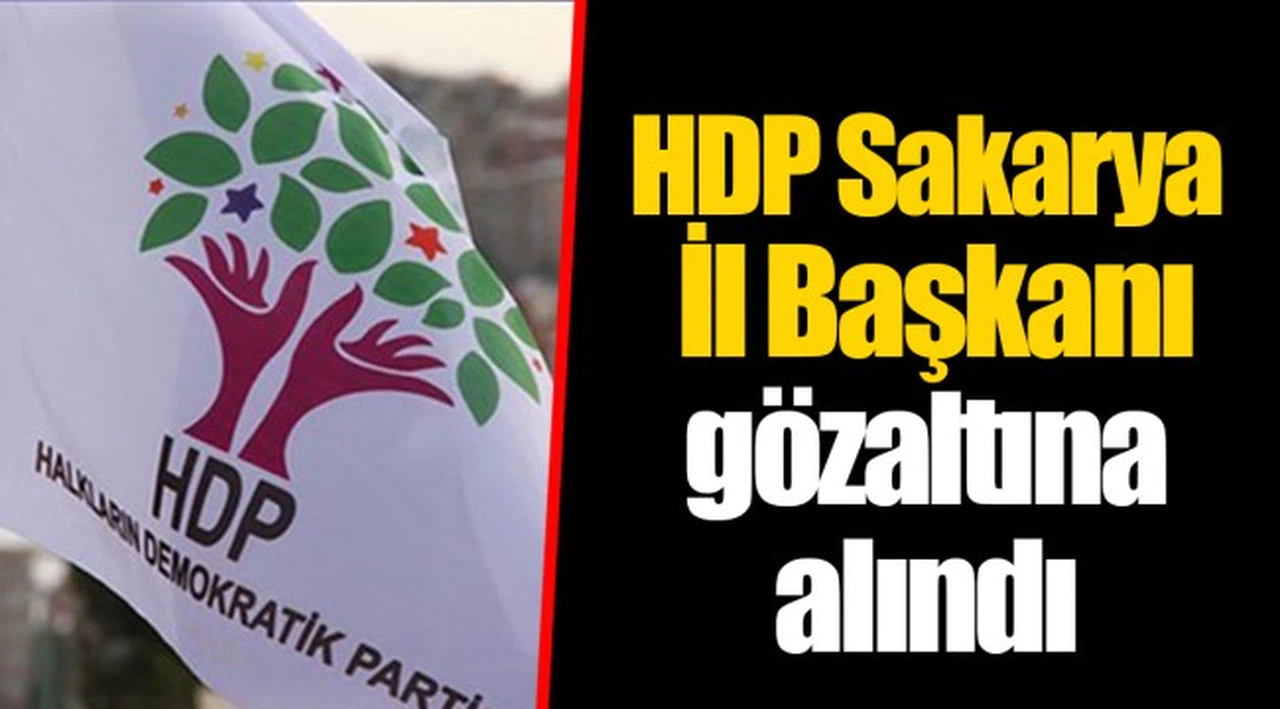 HDP Sakarya İl Başkanı gözaltına alındı