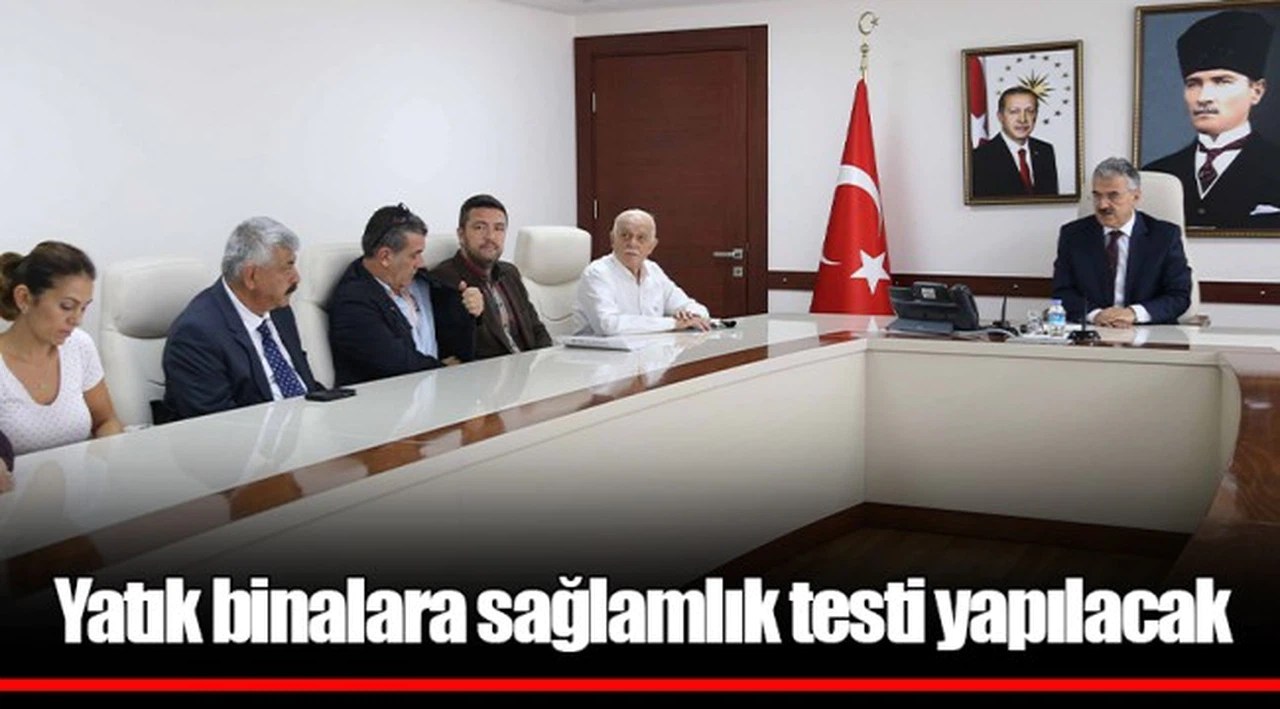 Yatık binalara sağlamlık testi yapılacak