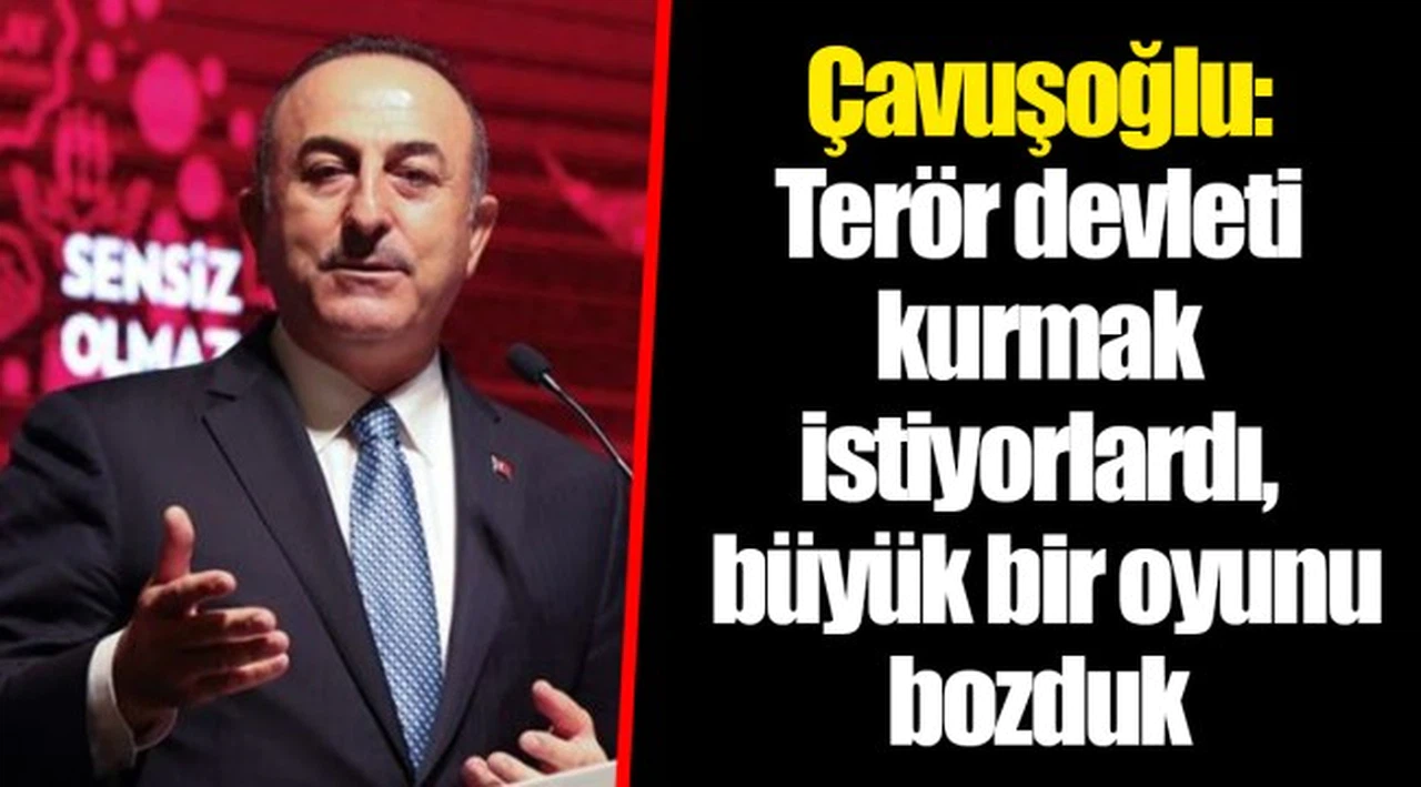 Çavuşoğlu: Terör devleti kurmak istiyorlardı, büyük bir oyunu bozduk