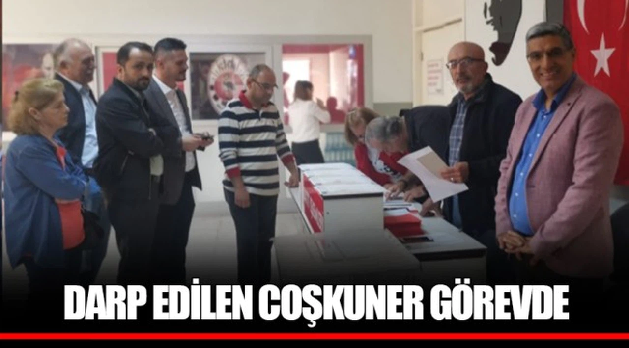 DARP EDİLEN COŞKUNER GÖREVDE