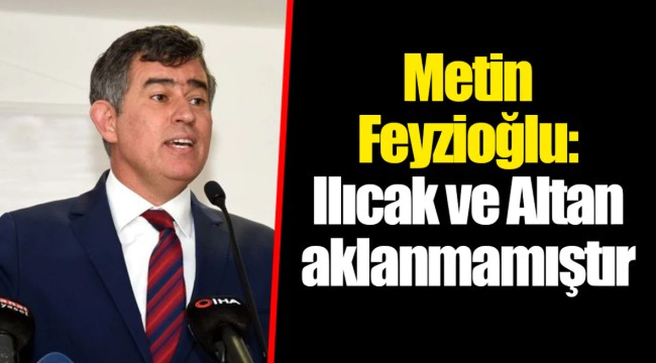 Metin Feyzioğlu: Ilıcak ve Altan aklanmamıştır