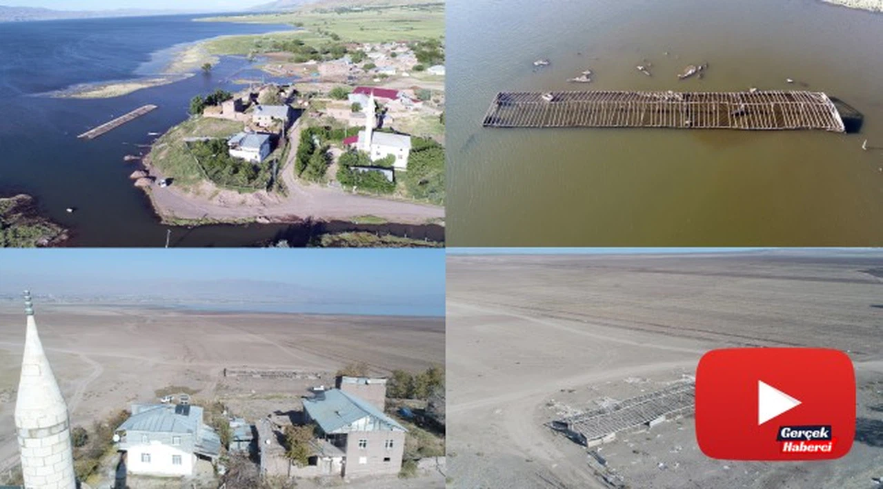 Murat Nehrinde su çekildi, 6 ay önceki görüntüden eser kalmadı