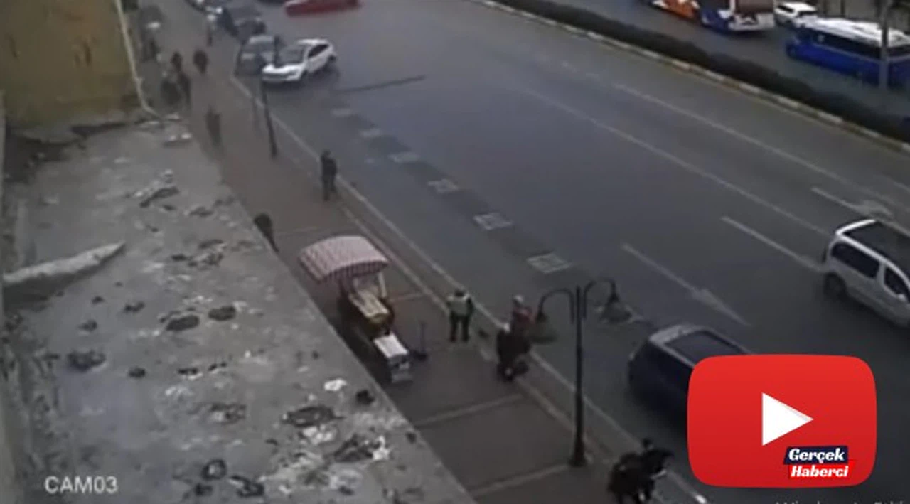 Drift yapan sürücü trafiği altüst etti