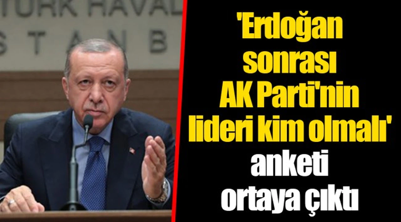 'Erdoğan sonrası AK Parti'nin lideri kim olmalı' anketi ortaya çıktı