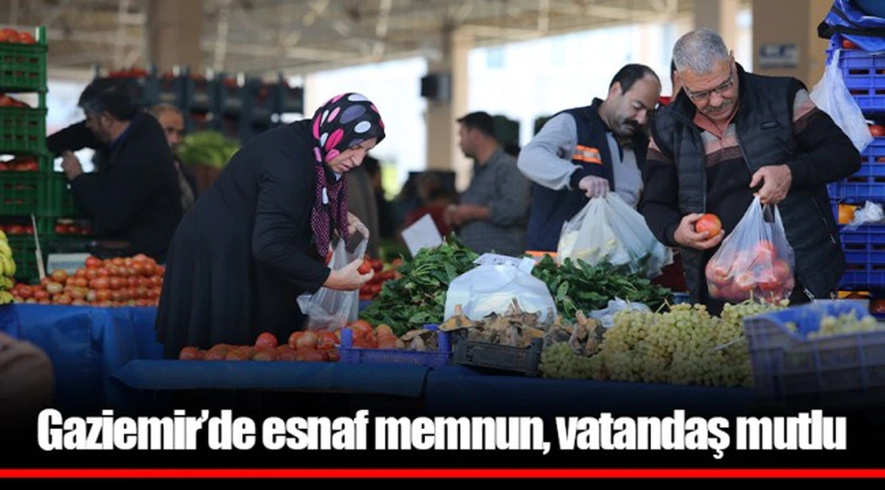 Gaziemir'de esnaf memnun, vatandaş mutlu