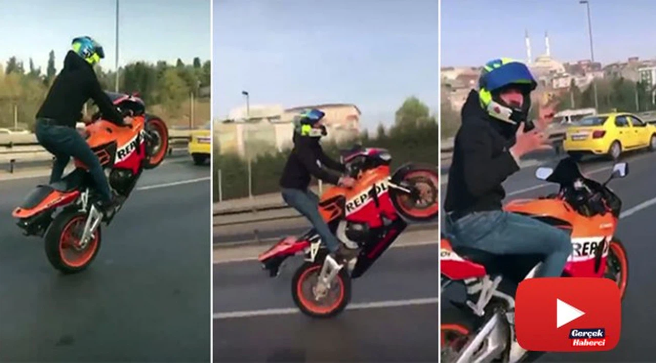 Haliç Köprüsü’nde tek teker terörü kamerada
