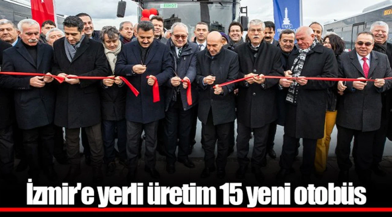 İzmir'e yerli üretim 15 yeni otobüs