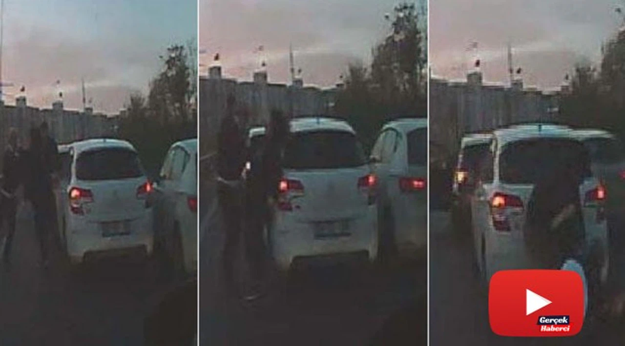 Kadın doktor korna çaldığı için yol ortasında dehşeti yaşadı