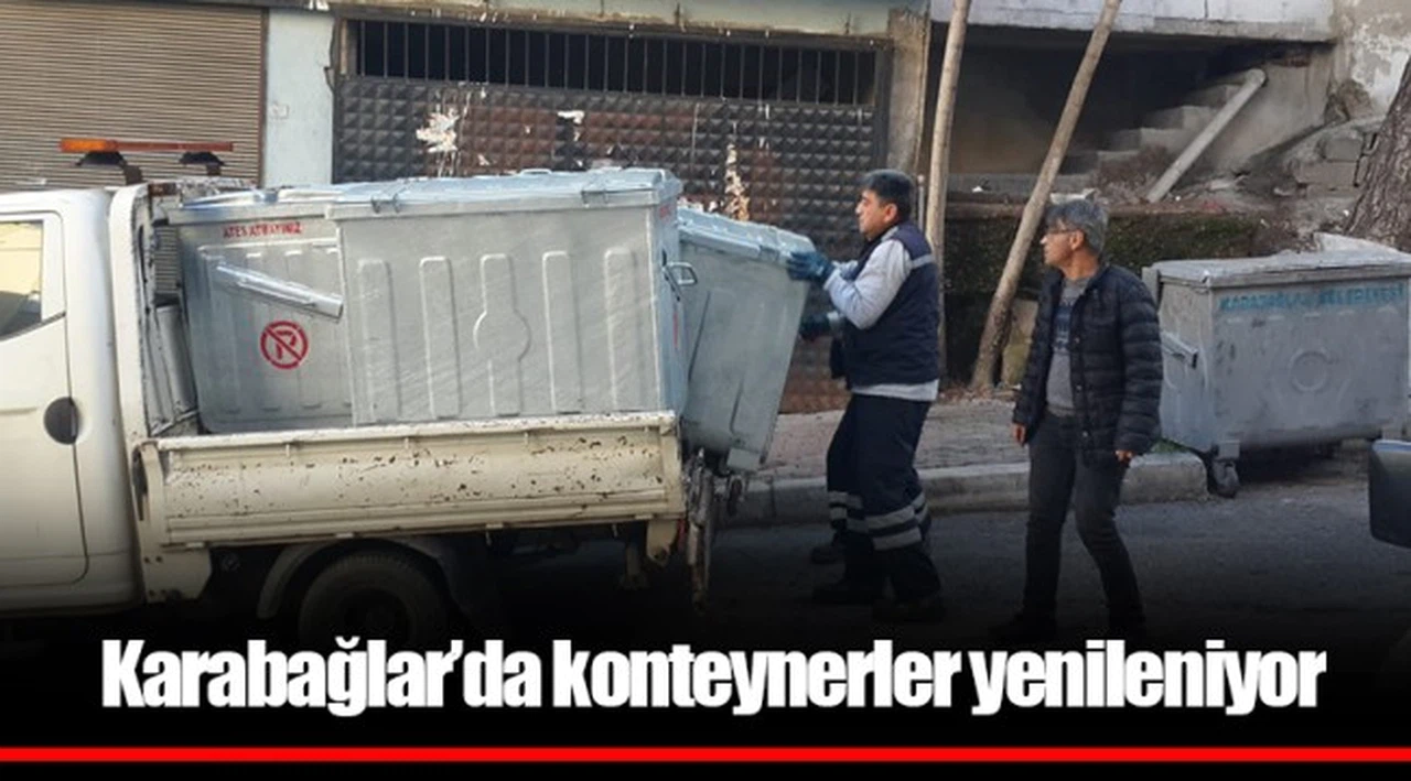 Karabağlar’da konteynerler yenileniyor