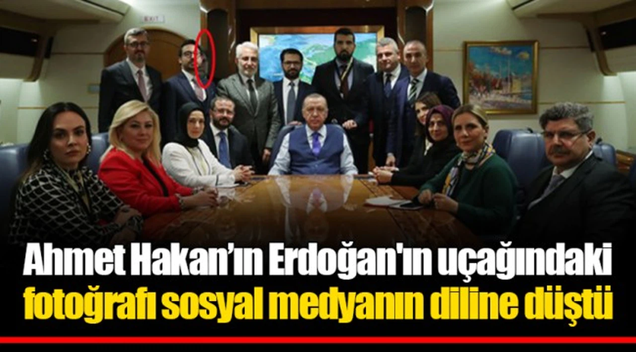 Ahmet Hakan’ın Erdoğan'ın uçağındaki fotoğrafı sosyal medyanın diline düştü