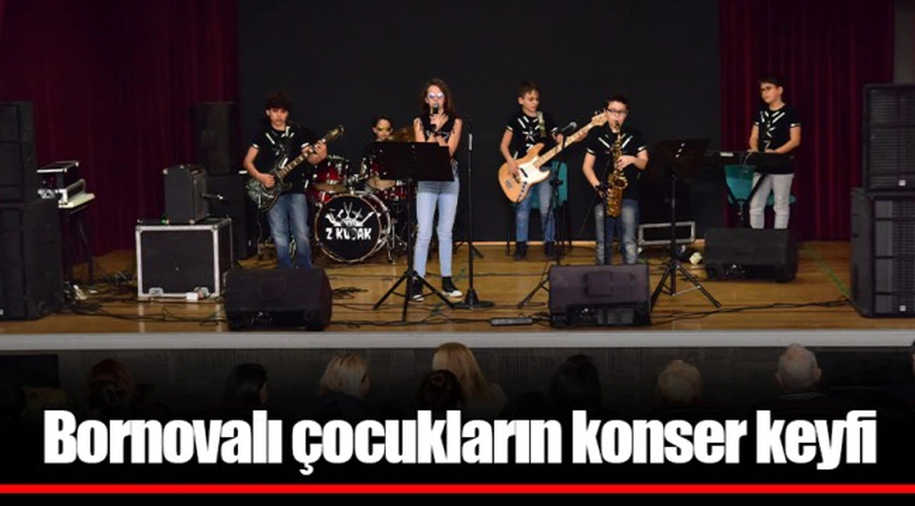 Bornovalı çocukların konser keyfi