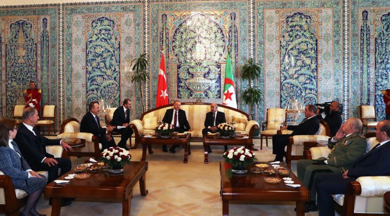 Cumhurbaşkanı Erdoğan, Cezayir Cumhurbaşkanı Tebbun ile görüştü