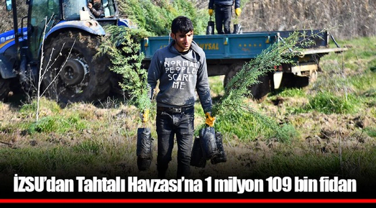 İZSU’dan Tahtalı Havzası’na 1 milyon 109 bin fidan