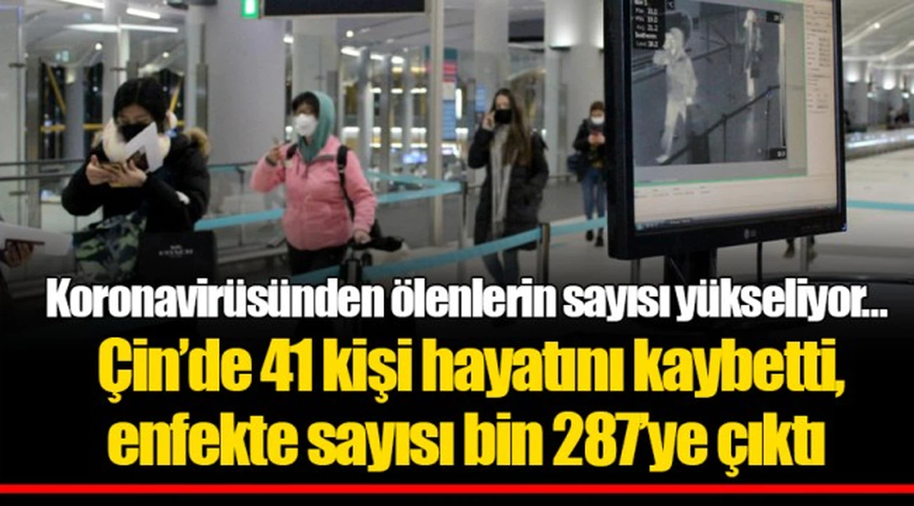 Koronavirüsünden ölenlerin sayısı yükseliyor… Çin’de 41 kişi hayatını kaybetti, enfekte sayısı bin 287’ye çıktı
