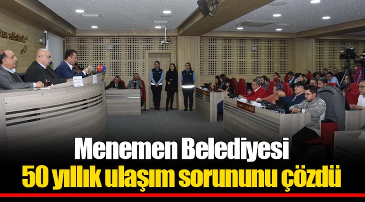 Menemen Belediye’si 50 yıllık ulaşım sorununu çözdü