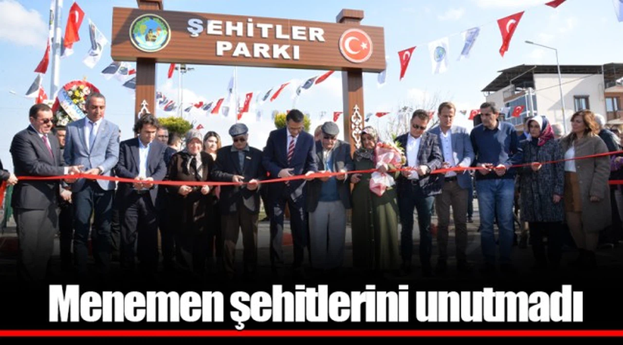 Menemen şehitlerini unutmadı