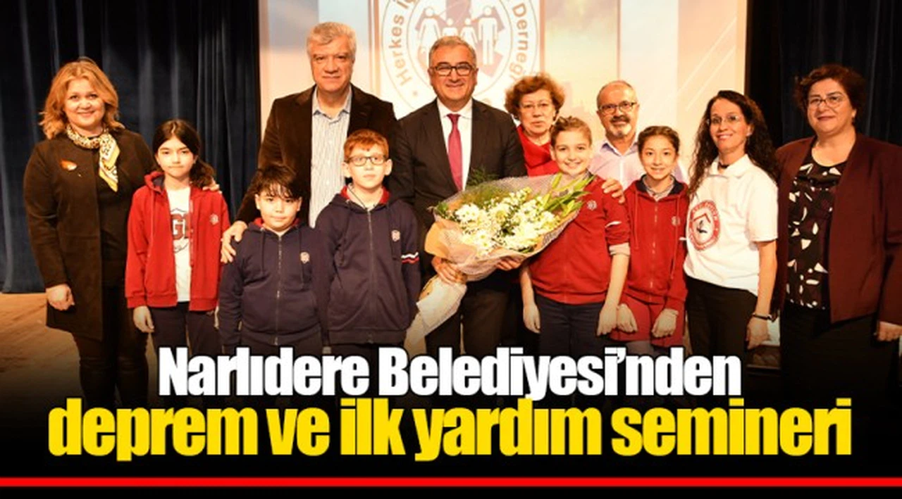 Narlıdere Belediyesi’nden deprem ve ilk yardım semineri  