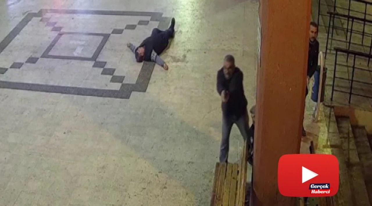 Otogardaki silahlı çatışma kamerada
