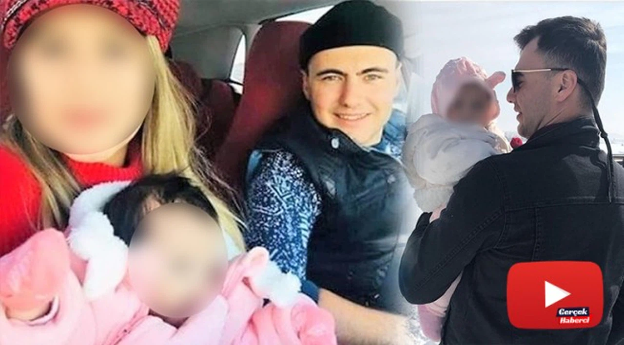 Şehitten geriye 3 aylık kızıyla vedalaştığı görüntüler kaldı