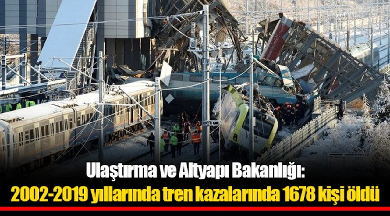 Ulaştırma ve Altyapı Bakanlığı: 2002-2019 yıllarında tren kazalarında 1678 kişi öldü