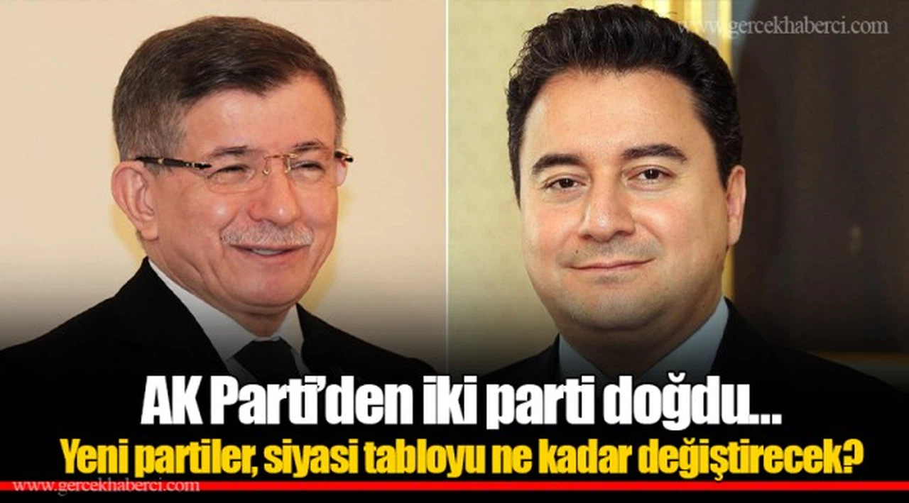 AK Parti’den iki parti doğdu… Yeni partiler, siyasi tabloyu ne kadar değiştirecek?