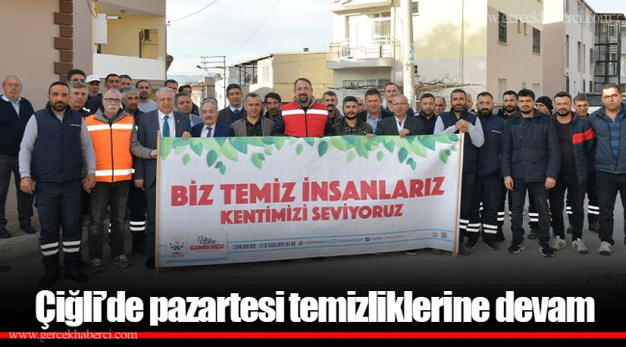 Çiğli’de pazartesi temizliklerine devam 
