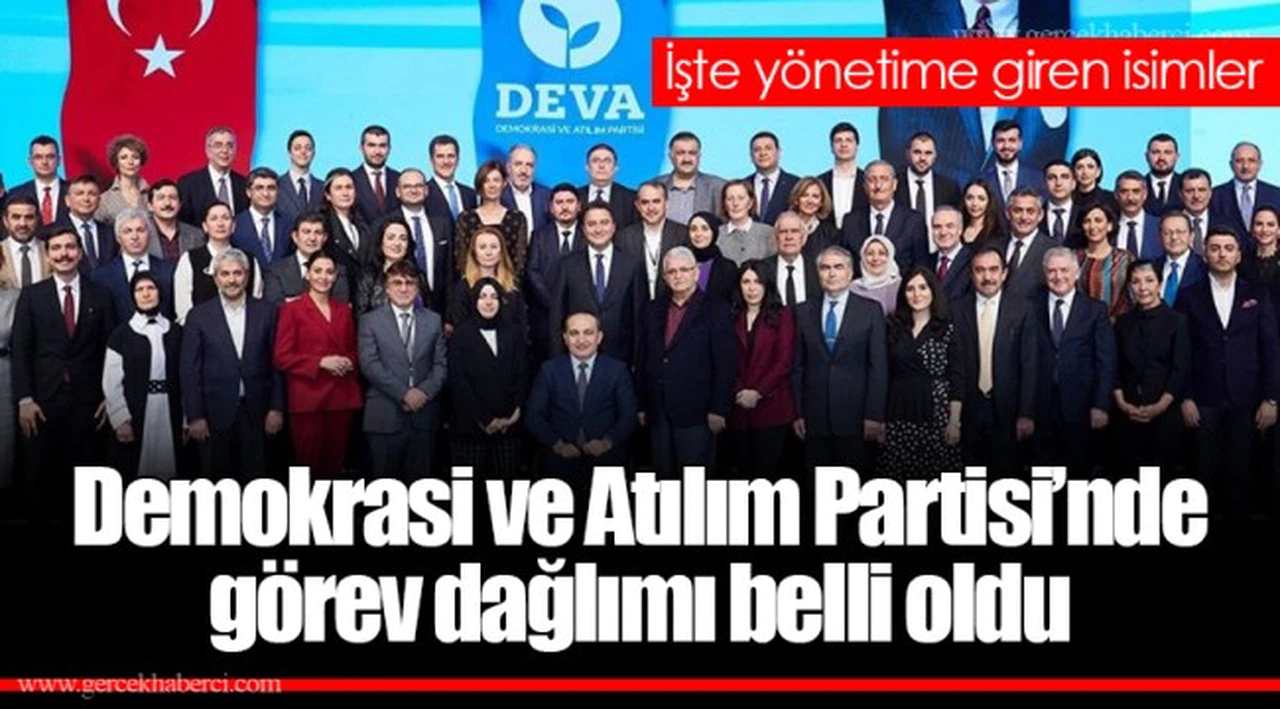 Demokrasi ve Atılım Partisi'nde görev dağlımı belli oldu; işte yönetime giren isimler