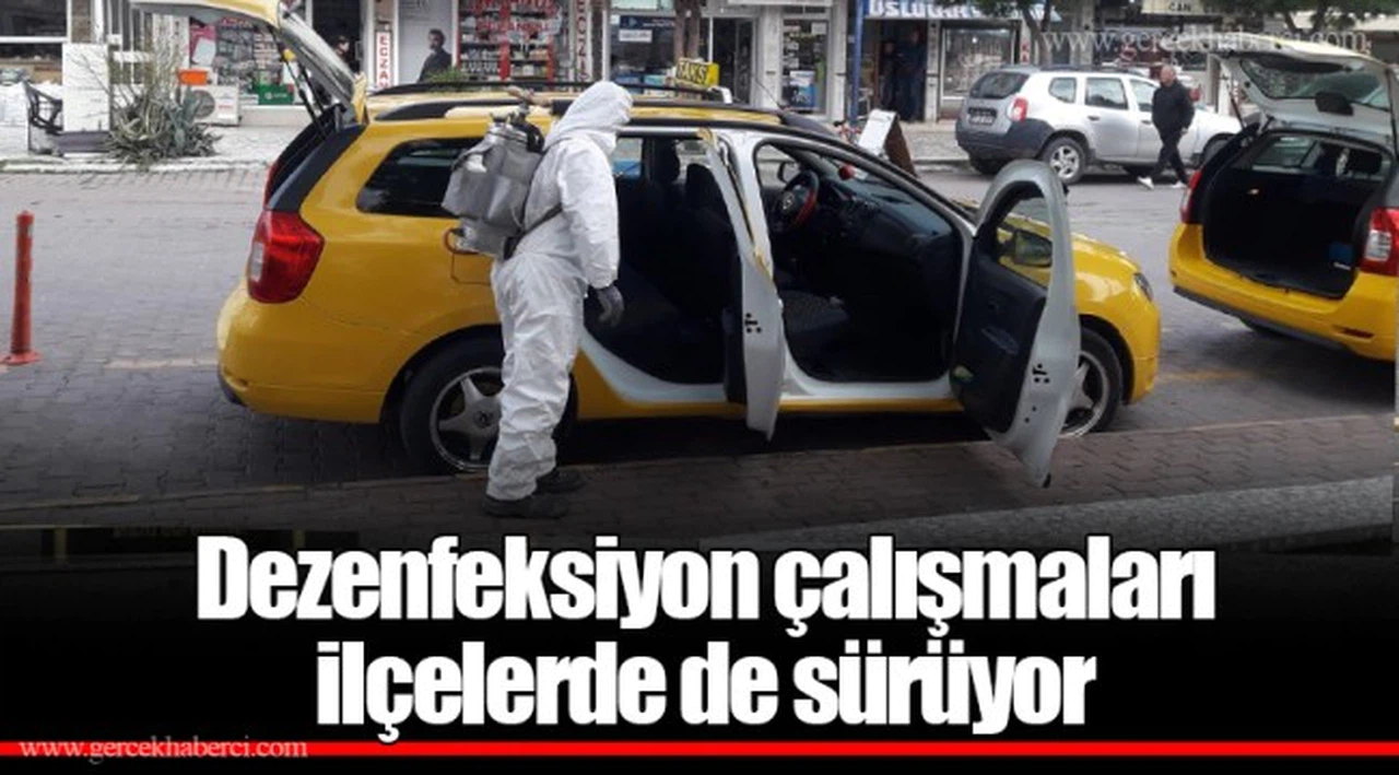 Dezenfeksiyon çalışmaları ilçelerde de sürüyor