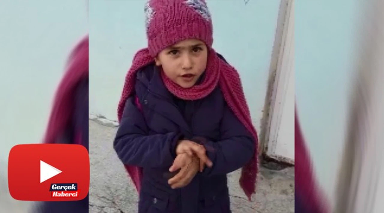Erzurumlu küçük Miray’ın virüs önlemi izleyenleri gülümsetti