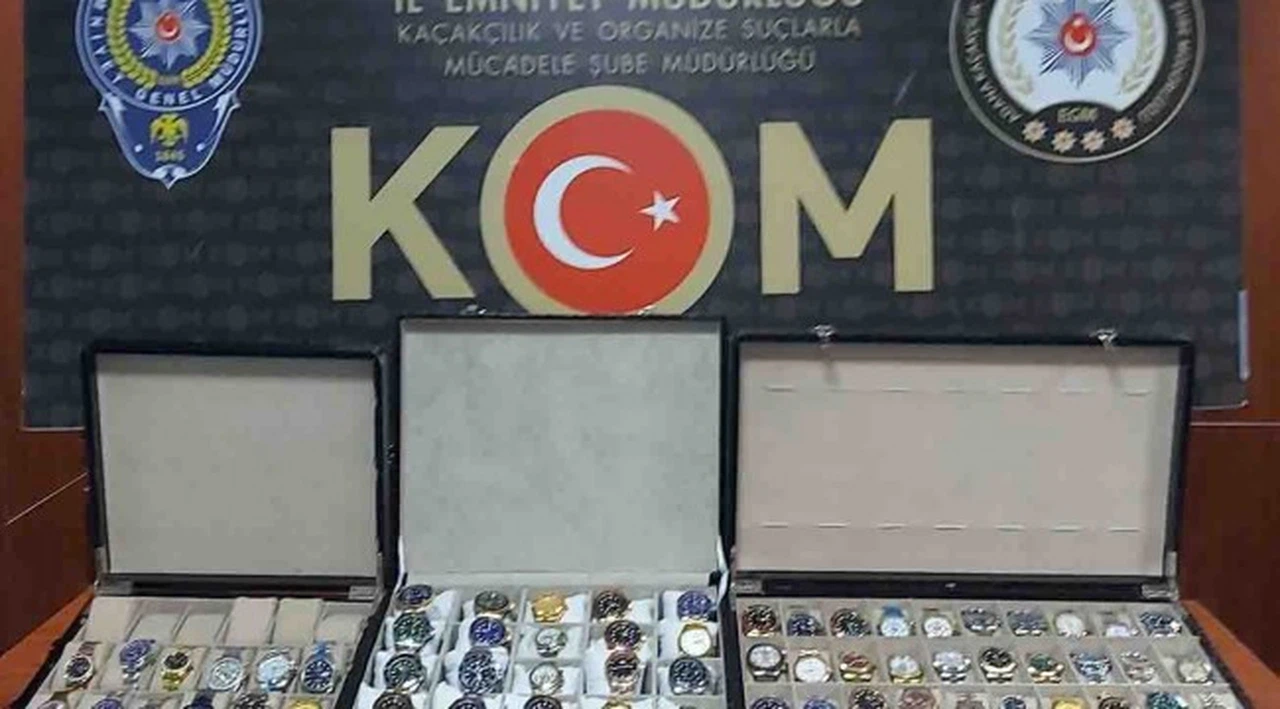 Kaçak kol saati operasyonu