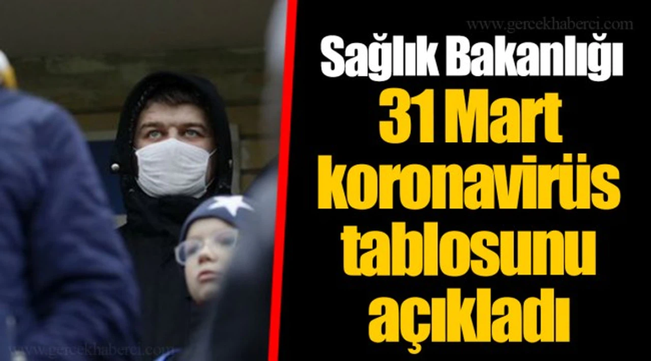Sağlık Bakanlığı 31 Mart koronavirüs tablosunu açıkladı