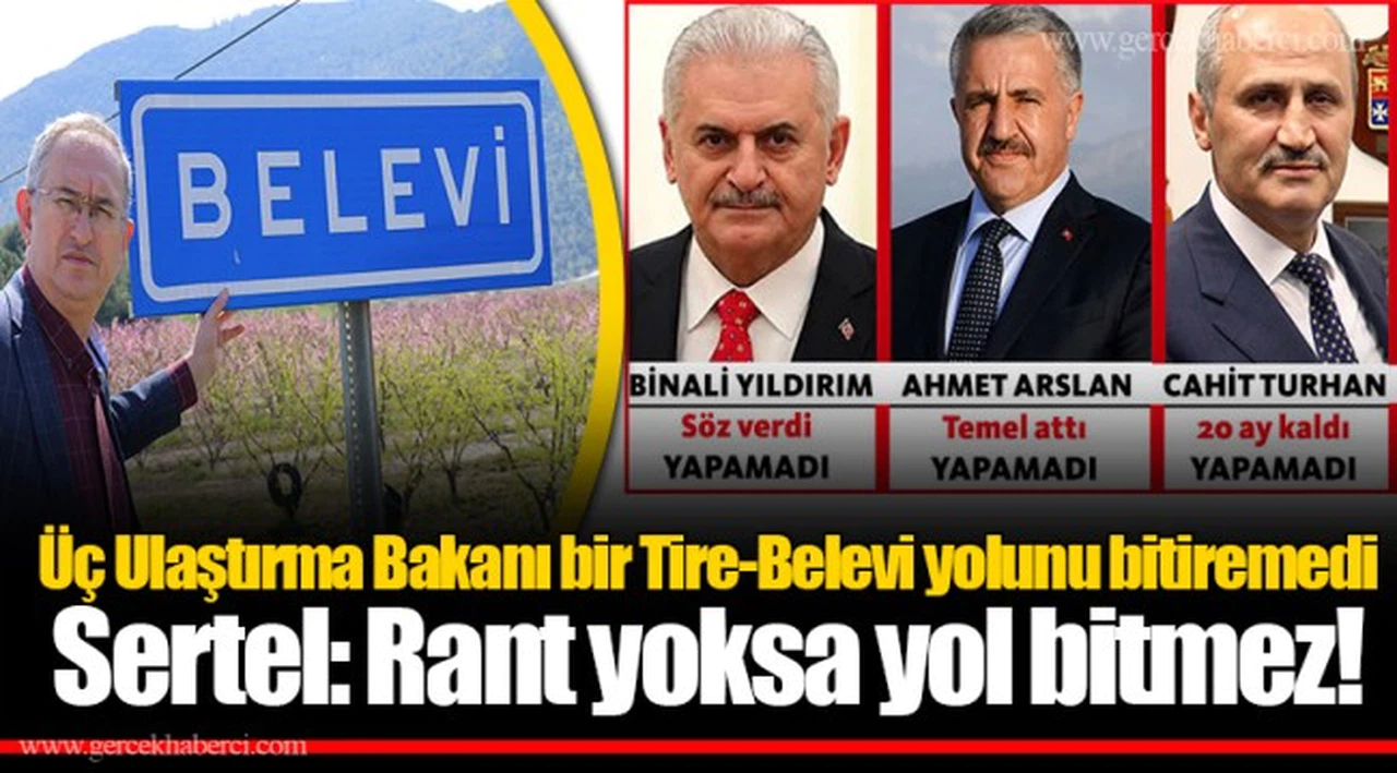 Sertel: Rant yoksa yol bitmez!