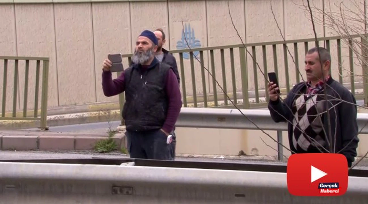 Şoför can, vatandaşlar canlı yayın derdinde