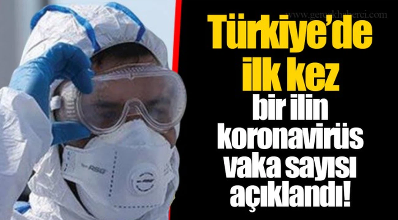 Türkiye’de ilk kez bir ilin koronavirüs vaka sayısı açıklandı!