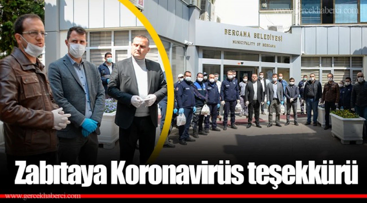 Zabıtaya Koronavirüs teşekkürü