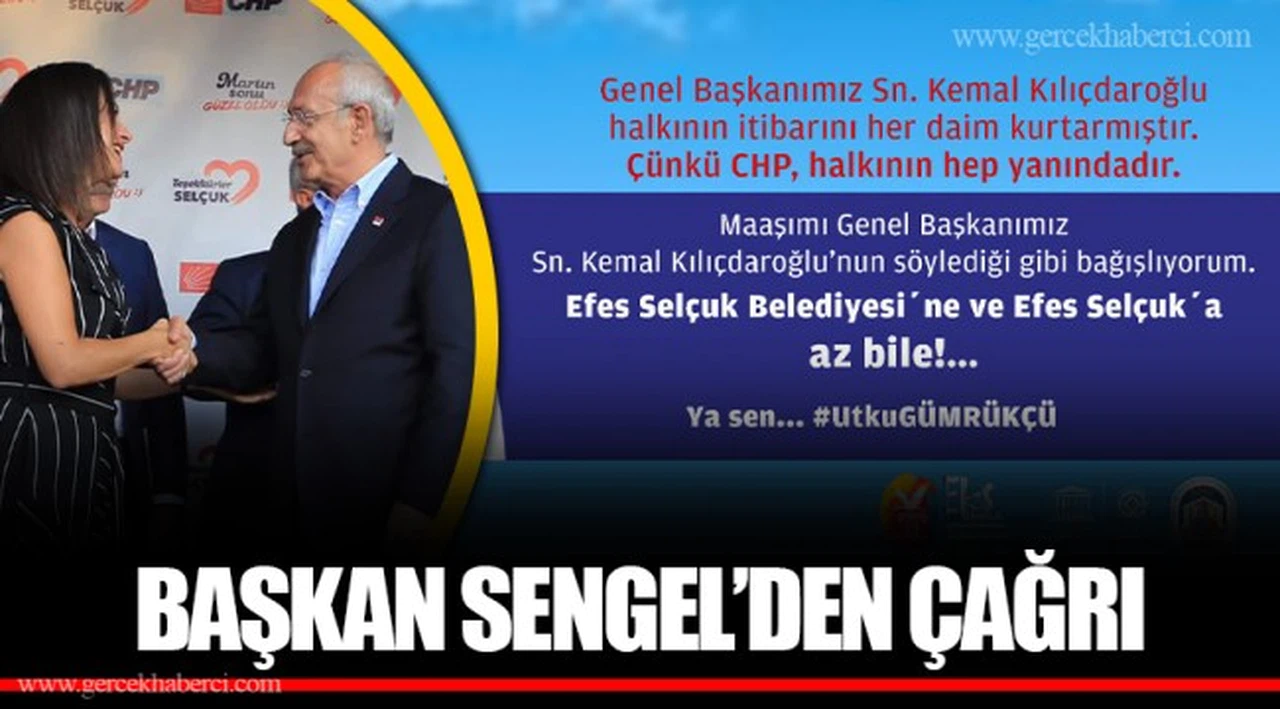 BAŞKAN SENGEL’DEN ÇAĞRI