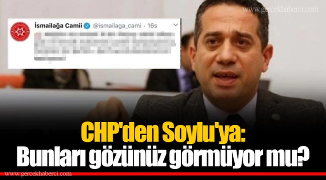CHP'den Soylu'ya: Bunları gözünüz görmüyor mu?
