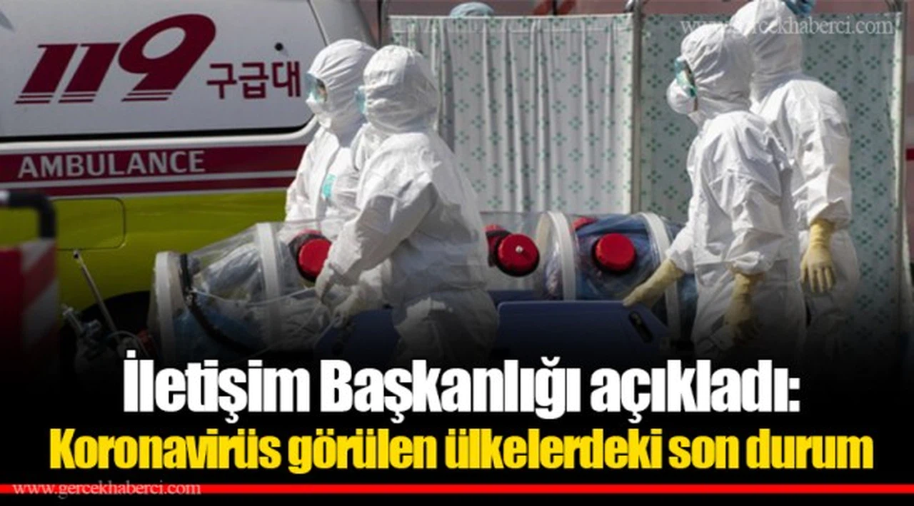 İletişim Başkanlığı açıkladı: Koronavirüs görülen ülkelerdeki son durum