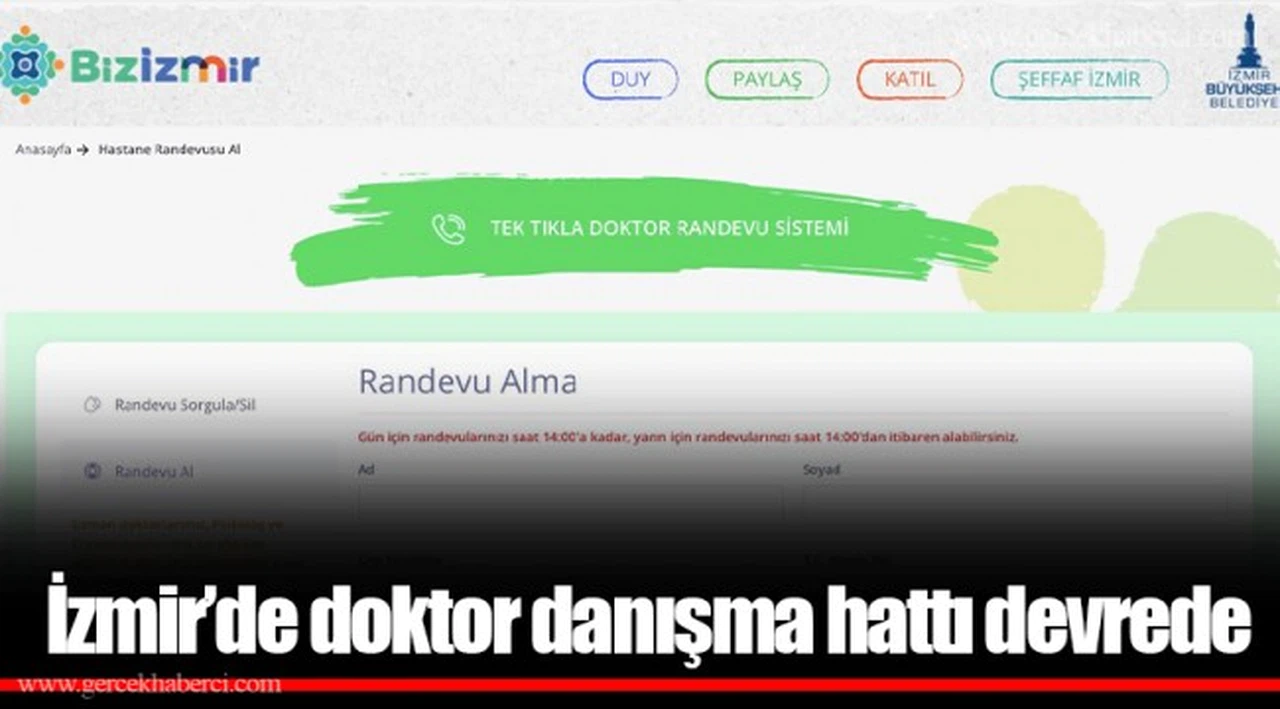 İzmir’de doktor danışma hattı devrede