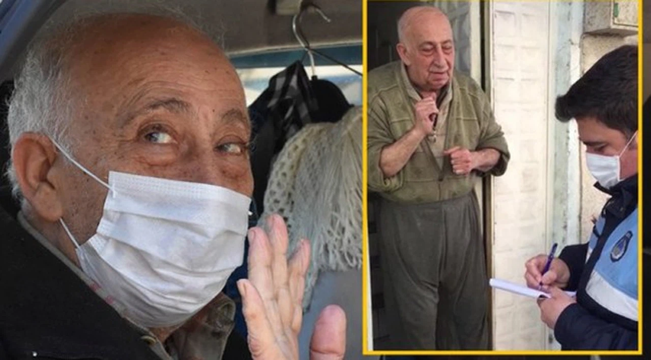 Nezaketiyle sosyal medyada tanınan Burhan amca, taburcu oldu