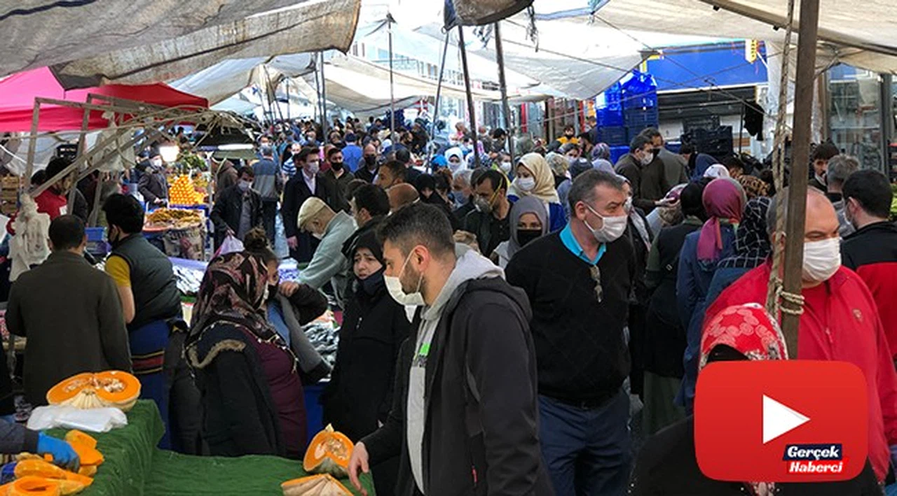 Pazardaki doluluk “iğne atsan yere düşmez” dedirtti