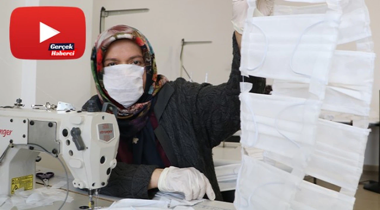 Piyasada 5 TL'ye satılan maskeleri 18 kuruşa mal ediyorlar