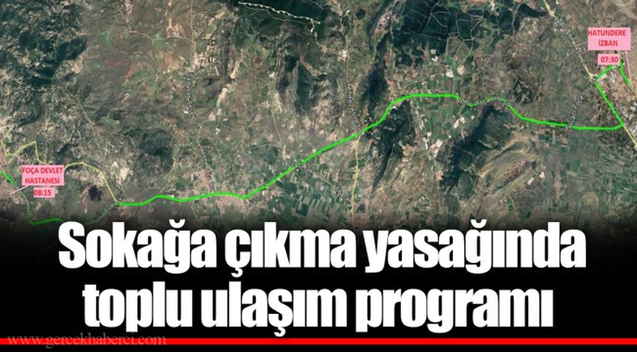  Sokağa çıkma yasağında toplu ulaşım programı