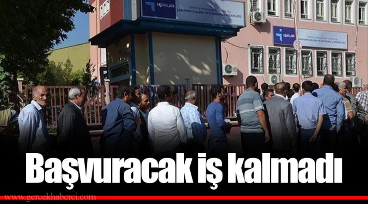 Başvuracak iş kalmadı