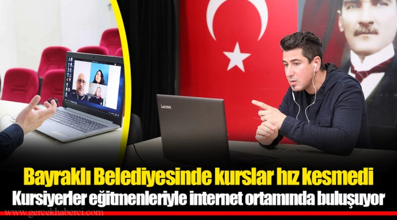 Bayraklı Belediyesinde kurslar hız kesmedi